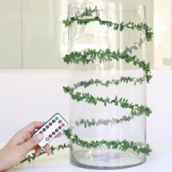 USB-drevet Lyskæde Med Grønne Blade -SmartaSaker butik 13395 5