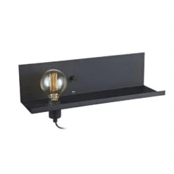 Hylde Med Lampeholder, Lysdæmper Og USB -SmartaSaker butik 13405 8