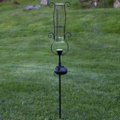 Alternative view of Regnmåler Med Solcellelampe