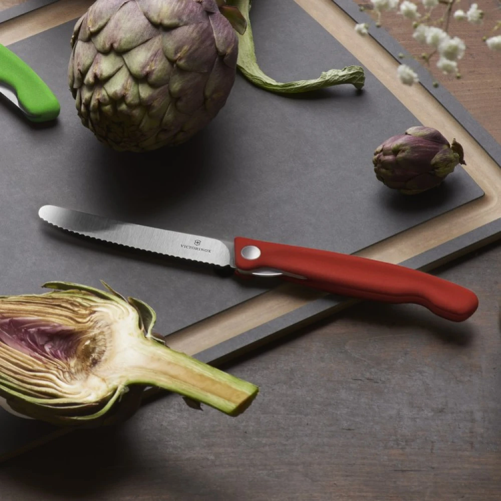Sammenfoldelig Picnic Kniv Med Takket Blad 3 Sammenfoldelig Picnic Kniv Med Takket Blad - Billede 3